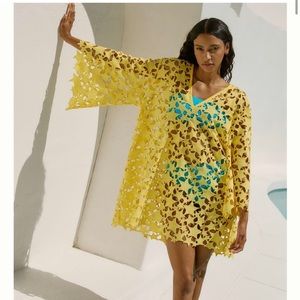 NWT Anthropology Maeve Star Cutwork Cover Up